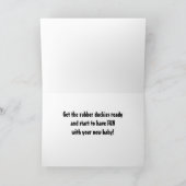 KRIJG DE RUBBEREN DUCKIES KLAAR-BABY GEFELICITEERD KAART (Binnen)