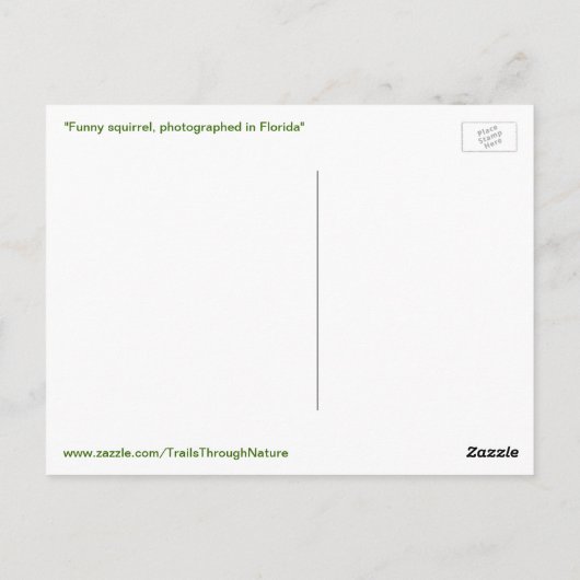 Krijg deze scheet uit Funny Squirrel Briefkaart (Achterkant)