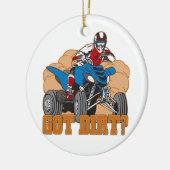 Krijg Dirt ATV Keramisch Ornament (Links)