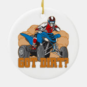 Krijg Dirt ATV Keramisch Ornament (Achterkant)