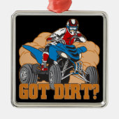 Krijg Dirt ATV Metalen Ornament (Voorkant)