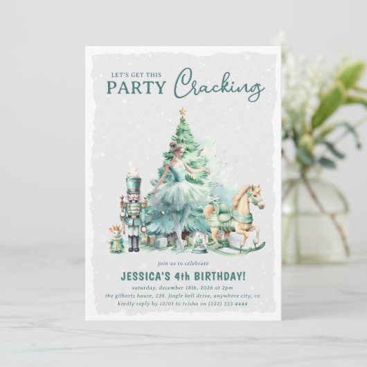 Krijg dit feest Cracking Christmas Kids Verjaardag Kaart (Staand voorkant)