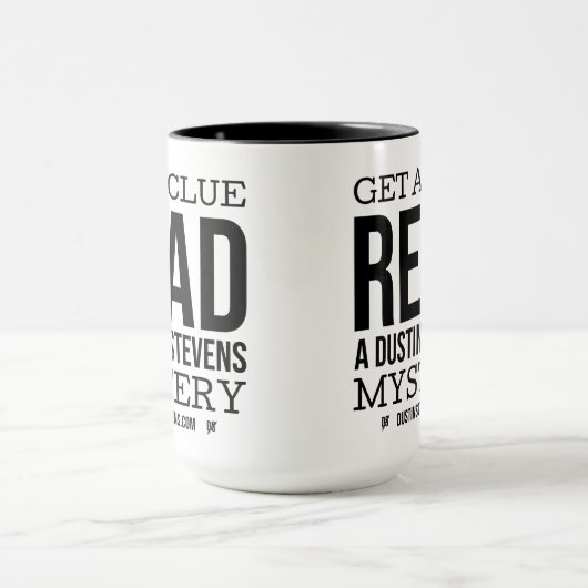 Krijg een aanwijzing, lees een Dustin Stevens myst Mok (Midden)