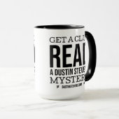 Krijg een aanwijzing, lees een Dustin Stevens myst Mok (Voorkant rechts)