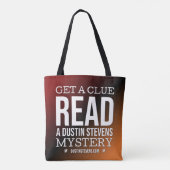 Krijg een aanwijzing, lees een Dustin Stevens myst Tote Bag (Achterkant)