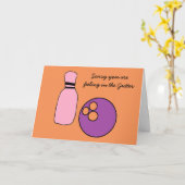 Krijg een goede bowlingkaart kaart (Gele Bloem)