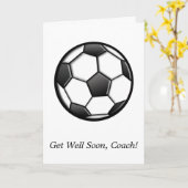 Krijg een goede coach van het voetbalteam kaart (Gele Bloem)