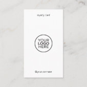 Krijg een gratis Drink Minimal Modern Zwart Wit Klantenkaartje (Achterkant)