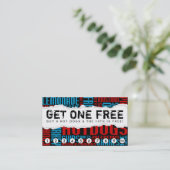 krijg één gratis HOT DOG Klantenkaartje (Staand voorkant)