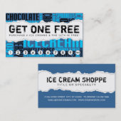 krijg één gratis ICE CREAM Klantenkaartje (Voorkant / Achterkant)