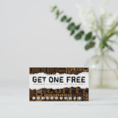 Krijg een gratis koffie klantenkaartje (Staand voorkant)