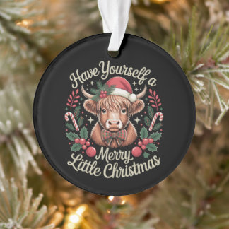 Krijg een heel vrolijk Kerstmis Koe Xmas Ornament