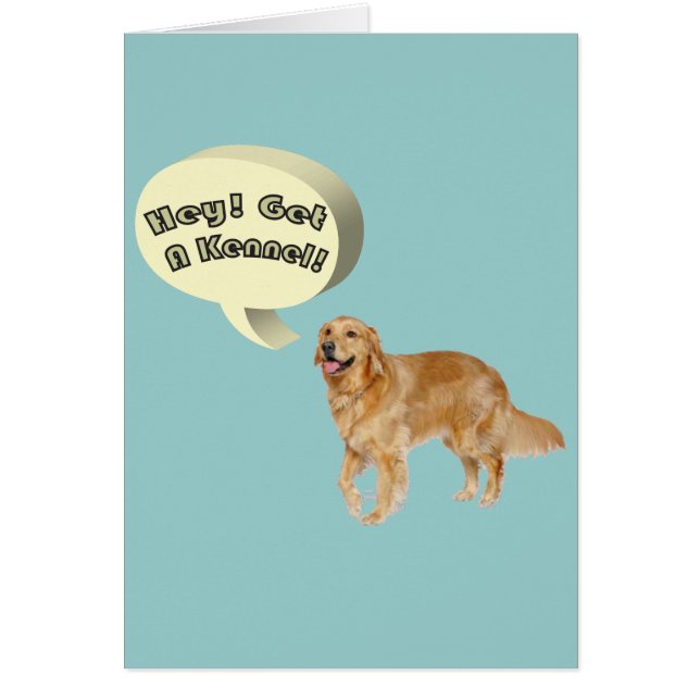 Krijg een Kennel Funny Golden Retriever (Voorkant)