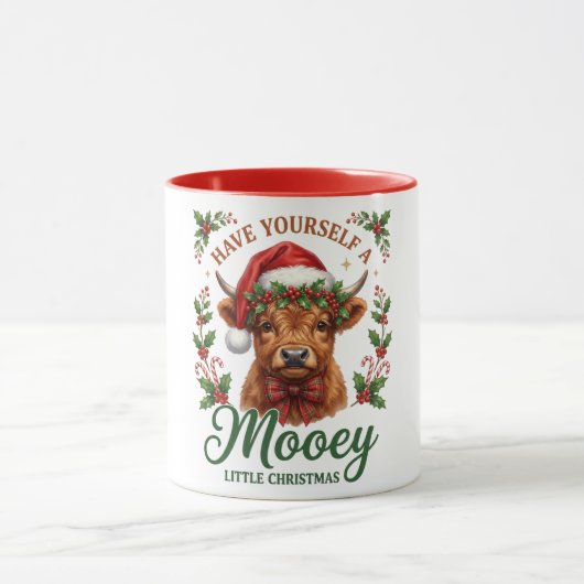 Krijg een Kerstmis met een beetje Mooey Mok (Midden)