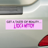KRIJG EEN SMAAK VAN REALITEIT... KLIK EEN BEETJE. BUMPERSTICKER (Op auto)