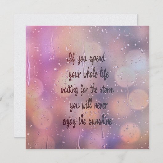 KRIJG EEN UMBRELLA 5.25 x 5.25 kaart (Voorkant / Achterkant)