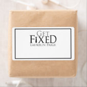 Krijg een VASTE Bookplate Etiket (Insitu)
