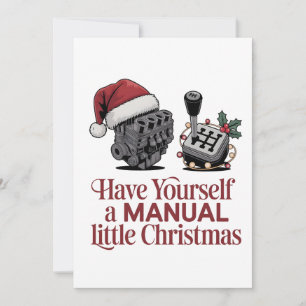 Krijg een vrolijk Kerstfeest monteur  Bedankkaart