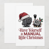 Krijg een vrolijk Kerstfeest monteur Kaart (Voorkant / Achterkant)