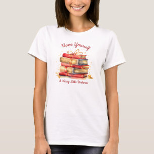 Krijg een vrolijk klein BoekKerstmis T-shirt