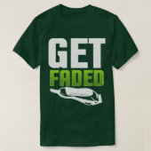 Krijg Faded Citaat 2 van de Barber T-shirt (Design voorkant)