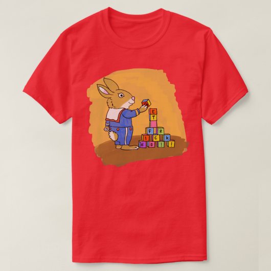 Krijg Fricked Bunny T-shirt (Design voorkant)