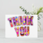 KRIJG FUNKY FONT BEDANKKAART (Staand voorkant)