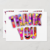 KRIJG FUNKY FONT BEDANKKAART (Voorkant / Achterkant)