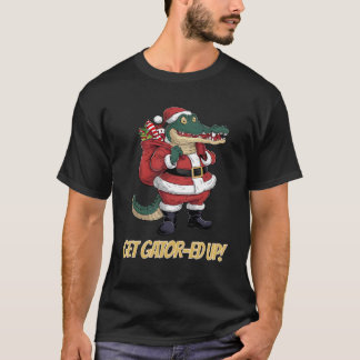 Krijg Gator Ed Up Alligator Kerstmis T-shirt