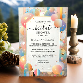 Krijg Glam Bright Pastel Ombre Glitter Vrijgezelle Kaart