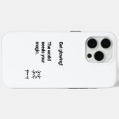 Krijg gloeiende de wereld heeft je magie nodig Case-Mate iPhone case (Achterkant (horizontaal))