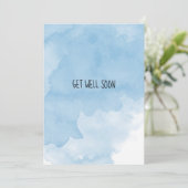 Krijg goed Binnenkort Blauw Waterverf Vervaagd Ont Kaart (Staand voorkant)