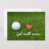 Krijg goed binnenkort kaart naar golfer (Voorkant / Achterkant)