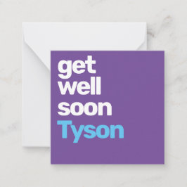 Krijg goed Binnenkort minimale eenvoudige paarse K Notitiekaartje