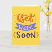 Krijg goed Binnenkort moderne kleurrijke typografi Kaart (Gele Bloem)