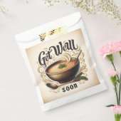 Krijg goed binnenkort papieren zak bedankzakje (Gezegeld)