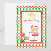 Krijg goed Binnenkort Schattige Meisje en Sunshine (Voorkant / Achterkant)