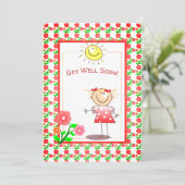 Krijg goed Binnenkort Schattige Meisje en Sunshine (Staand voorkant)