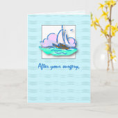 Krijg goed chirurgie zeilboot kaart (Gele Bloem)