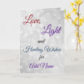 Krijg goed genezende wensen groet kaart (Gele Bloem)