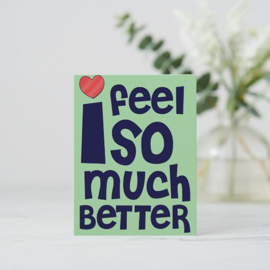 Krijg goed geschenken, T-shirts | Voel je beter Briefkaart (Staand voorkant)