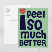 Krijg goed geschenken, T-shirts | Voel je beter Briefkaart (Voorkant / Achterkant)