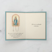 Krijg goed gezondheid Religieus gebed Peach Floral Kaart (Binnen)