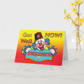 Krijg goed heiligdom clown kaart (Gele Bloem)