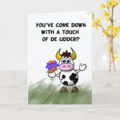 Krijg goed humor, aanraking van de uier, heilige k kaart (Gele Bloem)