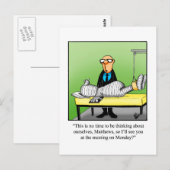 Krijg goed Humor Briefkaart "Maandag vergadering" (Voorkant / Achterkant)