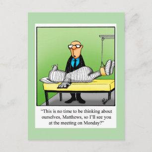 Krijg goed Humor Briefkaart "Maandag vergadering"