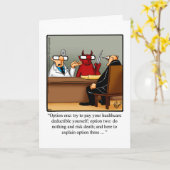 Krijg goed Humor Wenskaart Kaart (Gele Bloem)