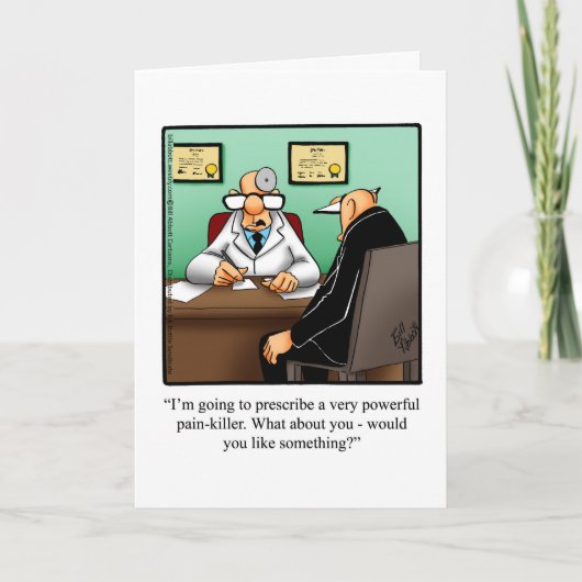 Krijg goed Humor Wenskaart Kaart (Voorkant)