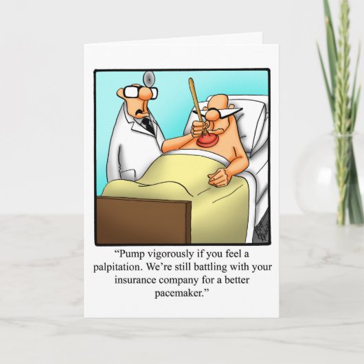 Krijg goed Humor Wenskaart Kaart (Voorkant)